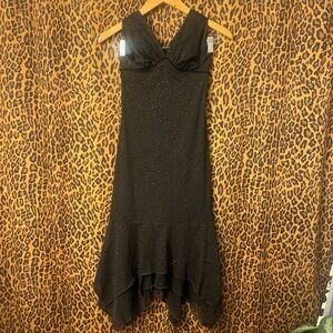 Elegant Black Halter Dress